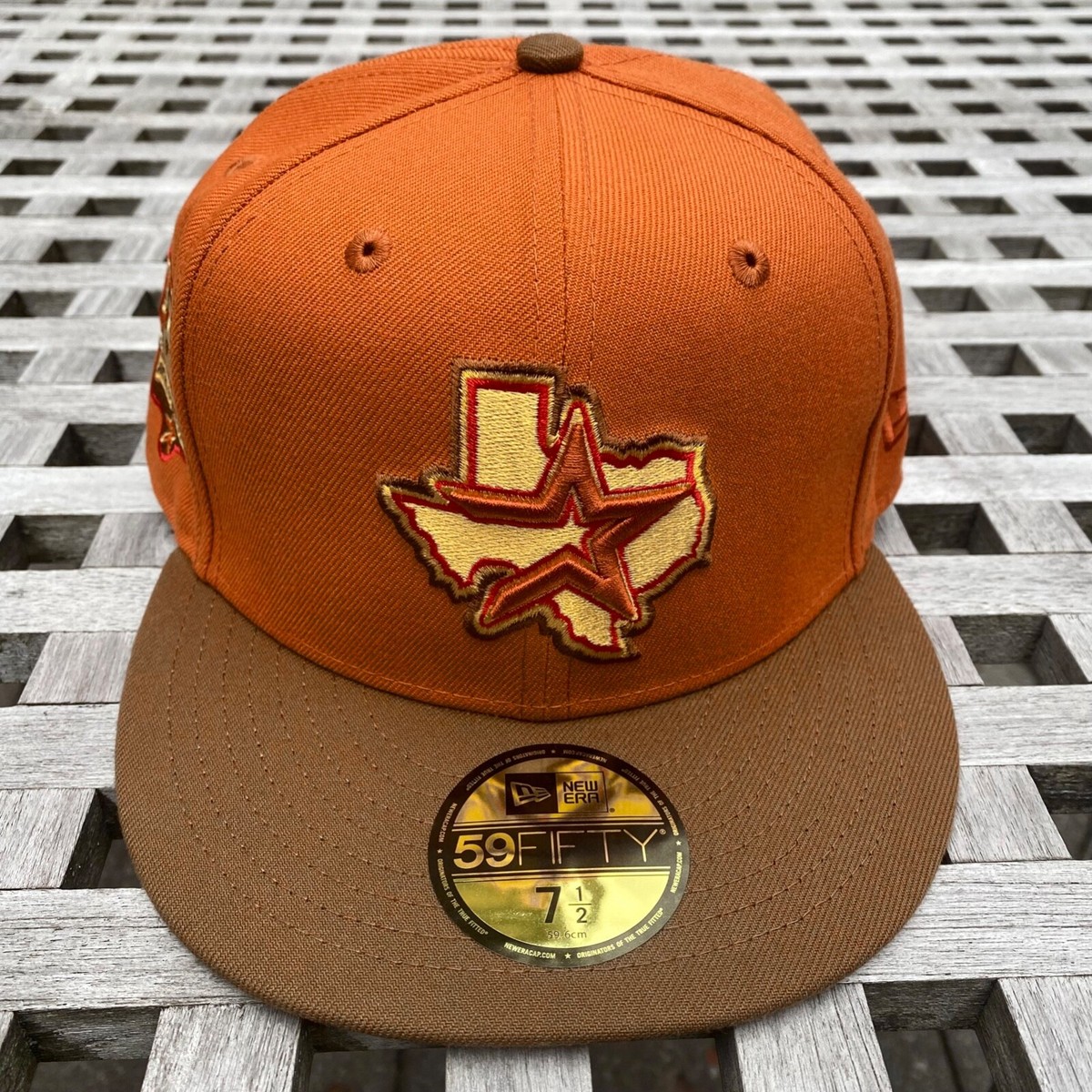 【US限定】NEW ERA 59FIFTY Houston Astros Olive/Orange New Era Houston Astros 35th Anniversary Spanish Olive