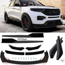 For Ford Explorer ST Side Skirt+Front & Rear Bumper Lip Splitter Spoiler Glossy