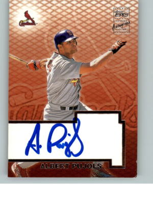 2003 Albert Pujols Topps Autographs TA-AP AU Auto Signed
