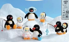 BABY MOLLY × PINGU HAPPY FISHING SERIES PLUSH CONFIRMED FIGURE BLIND BOX DISPLAY
