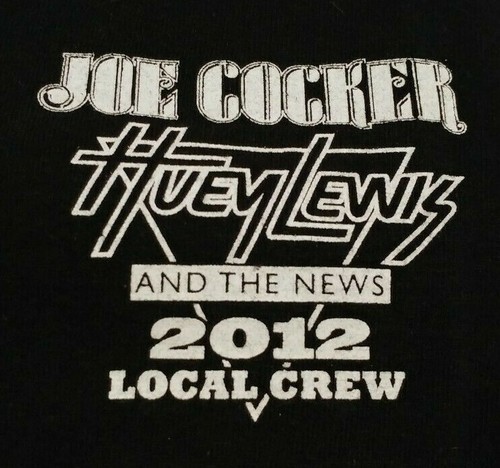 Camiseta Joe Crocker Huey Lewis and the News 2012 Tour Talla L Tripulación Local - Imagen 2 de 4