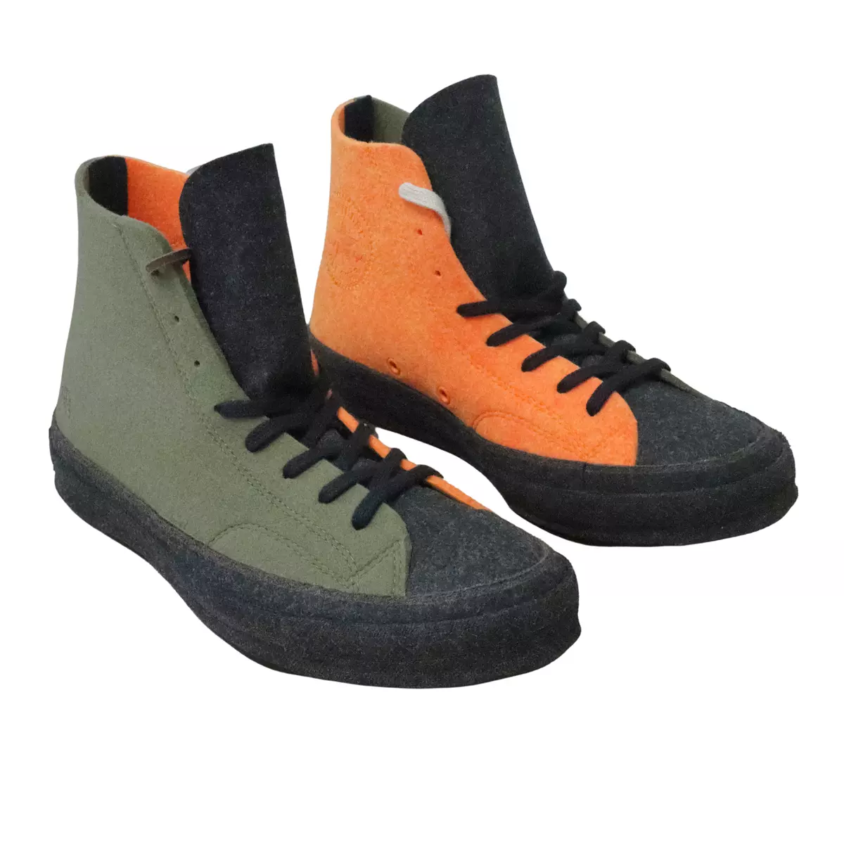 Green and sale orange converse