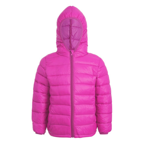 Boy Girls Ultra Lightweight Puffer Jacket Kids Windproof Hoodie Coats Outerwear - Picture 41 of 91