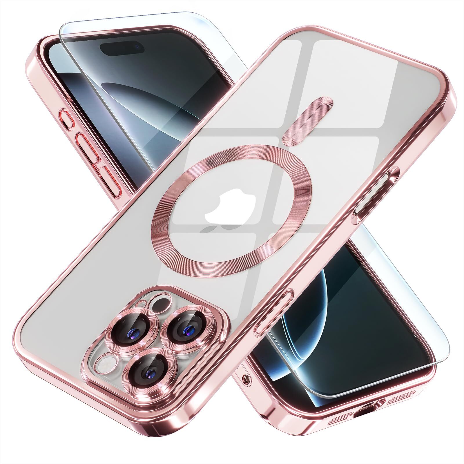 iPhone 16 Pro Max Case Full Camera Lens Protector Shockproof Protective Cover-image