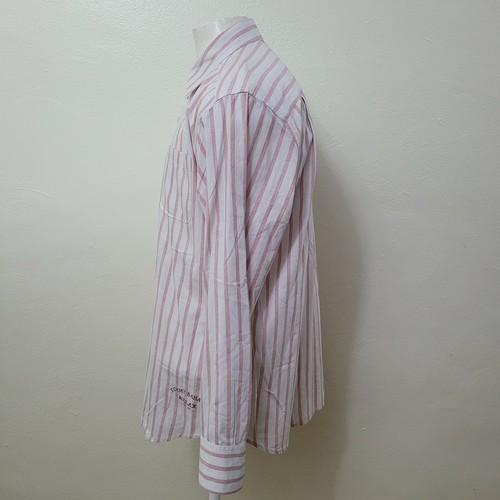 Tommy Bahama Relaxed Fit Men's Size M White Stripe Cotton Summer Sport Shirt - Picture 9 of 11