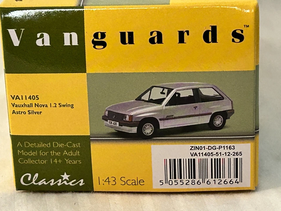 Corgi Vanguards 1:43 Scale Diecast Vauxhall Nova 1.2 Swing - Image 4 of 4