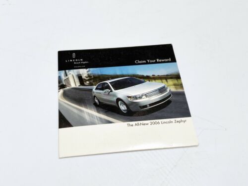 2006 Lincoln Zephyr CD Digital Brochure - Afbeelding 1 van 1