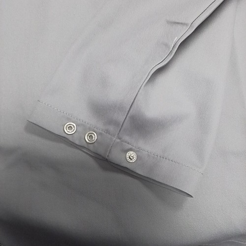 Alexandra Workwear Grey Long Sleeve Tunic Collared Internal Pocket Chest 108cm - Picture 12 of 15