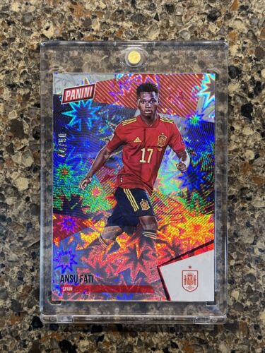 Ansu Fati 2021 Panini The National 44/50 Kaboom Explosion Rare Mint Gem SSP - Picture 1 of 6