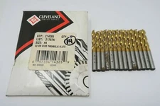 7 new CLEVELAND #4 Cobalt 135[DEG] Parabolic TiN Screw Machine Length Drills