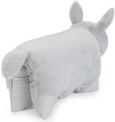 Doudou Lapin 2 En 1 - Peluche Et Coussin Forme Animal 40x30 Cm, Marque Brubaker, Idéal Pour Bébé