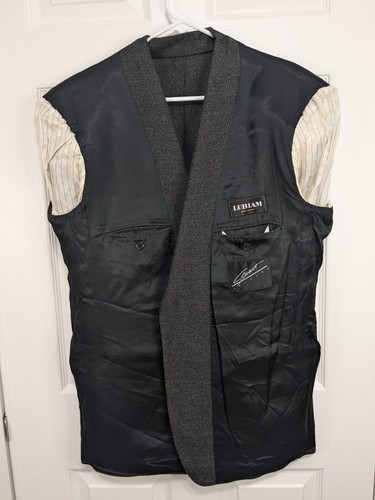 Lubiam Blazer Men's 44R Gray Wool Single Breasted - Picture 10 of 14