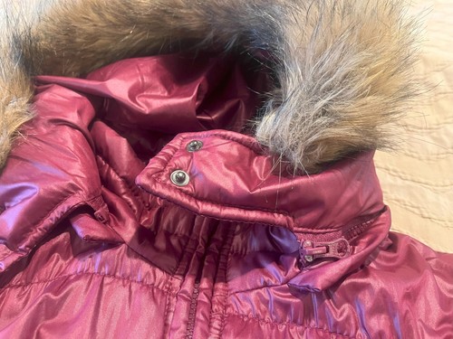 Route 66 Women Size M Full Zip Faux Fur Lined Hood Padded Jacket Coat - Picture 10 of 10