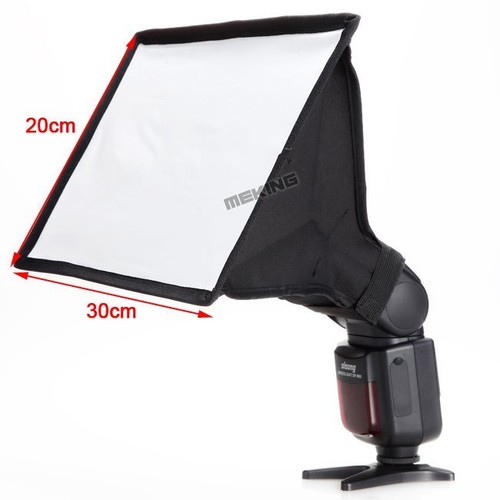 Meking 30x20cm Universal Mini Portable Softbox Diffuser for Speedlite Flash - Picture 3 of 12