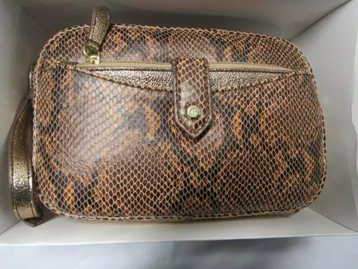 G.I.L.I. Purse Snakeskin look GILI shoulder New in Box purse Handbag