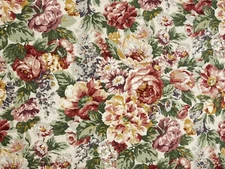 Mill Creek Raymond Waites PENNDALE Floral LINEN Drapery Pillow Sewing Fabric BTY