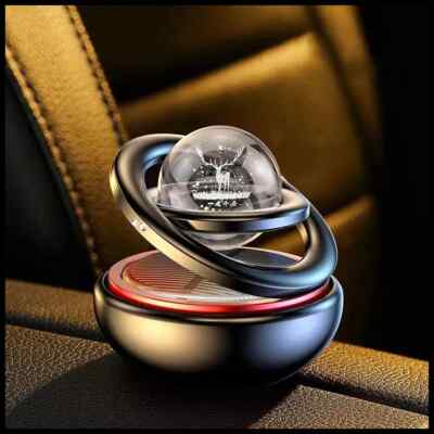 Car Air Freshener Interstellar Solar Rotary Aromatherapy Ornaments Auto Accessor
