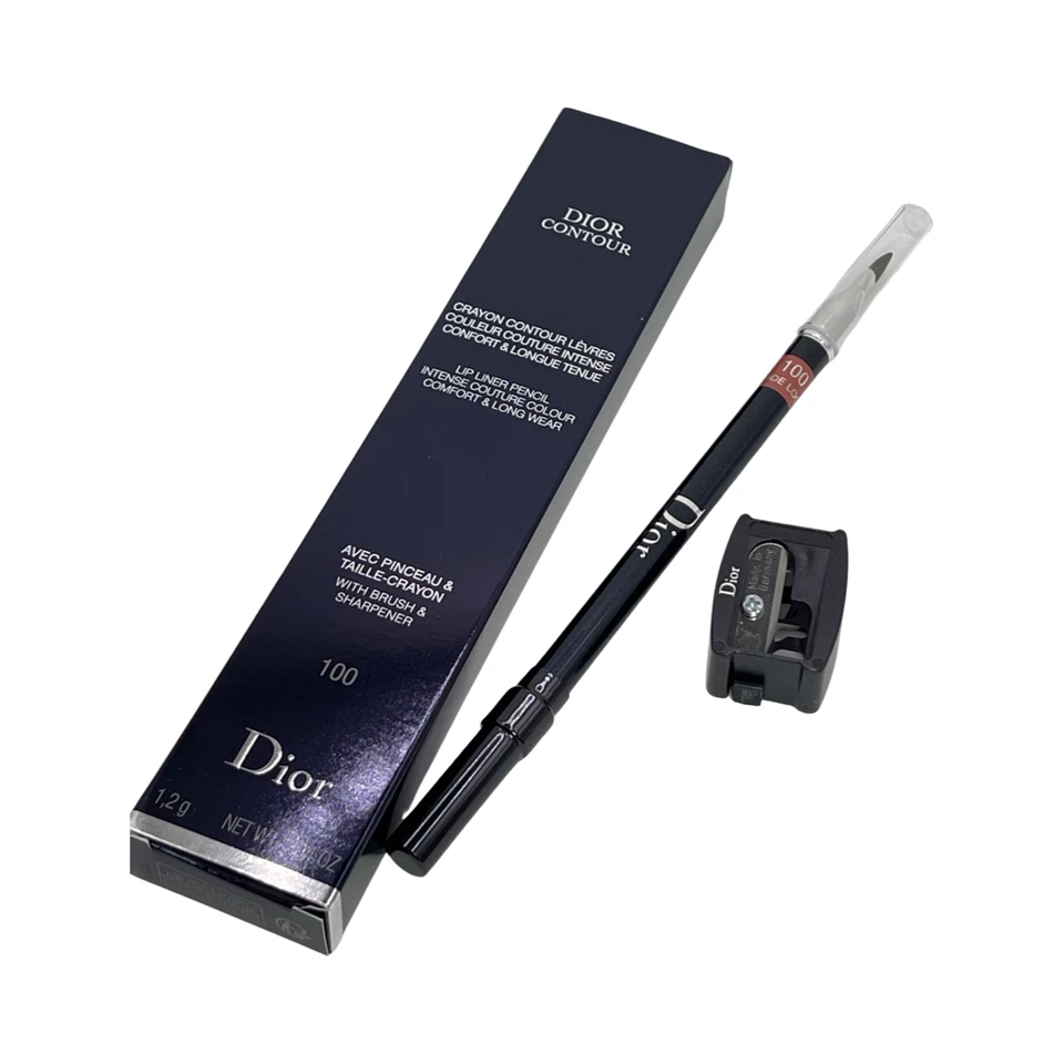 Christian Dior Contour Lip Liner Pencil With Brush and Sharpener #100 Nude Look - Image 2 of 4