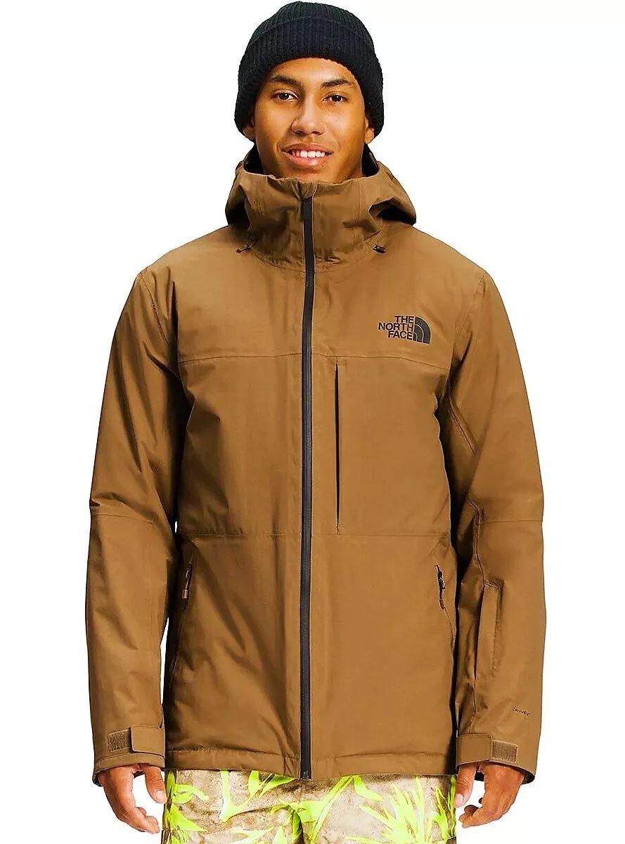 NEW The North Face Men s Thermoball Snow 3 in 1 Triclimate Hooded Jacket Brown