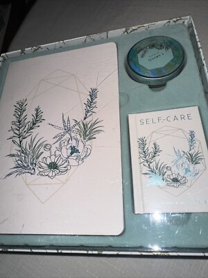 Inner World-Self-Care Gift Set by Insights Candle Journal Mini Book w/ Quotes 