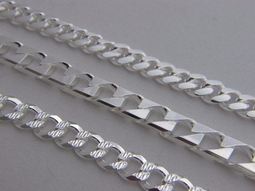 925 Sterling Silver Men's Italian CUBAN 