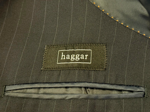 Traje Blazer Chaqueta A Rayas Haggar Para Hombre Talla 44 R Calidad Premium - Imagen 2 de 9