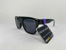 FOSTER GRANT MAXBLOCK ROCKER CAT EYE SUNGLASSES BLACK FRAME WITH SMOKE LENS