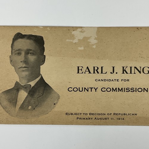 1914 Chillicothe Ohio Ross County Commissioner candidato cartolina pubblicitaria foto - Foto 2 di 5
