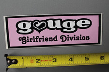 Gouge Clothing Girlfriend Division Pink Heart Logo V70A Vintage Surfing STICKER