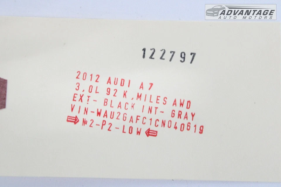 2012-2014 AUDI A7 QUATTRO 3.0L V6 ENGINE BELT TENSIONER IDLER PULLEY OEM - Image 4 of 4