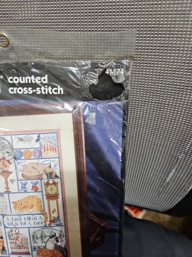 Bucilla Counted Cross Stitch Cats Cats Cats #41174 10" x 16" NIP - Picture 2 of 5