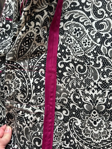Talbots Hot Pink zweireihiger Langarm gefütterter Trenchcoat mit Taschen Größe 8 - Bild 8 von 11