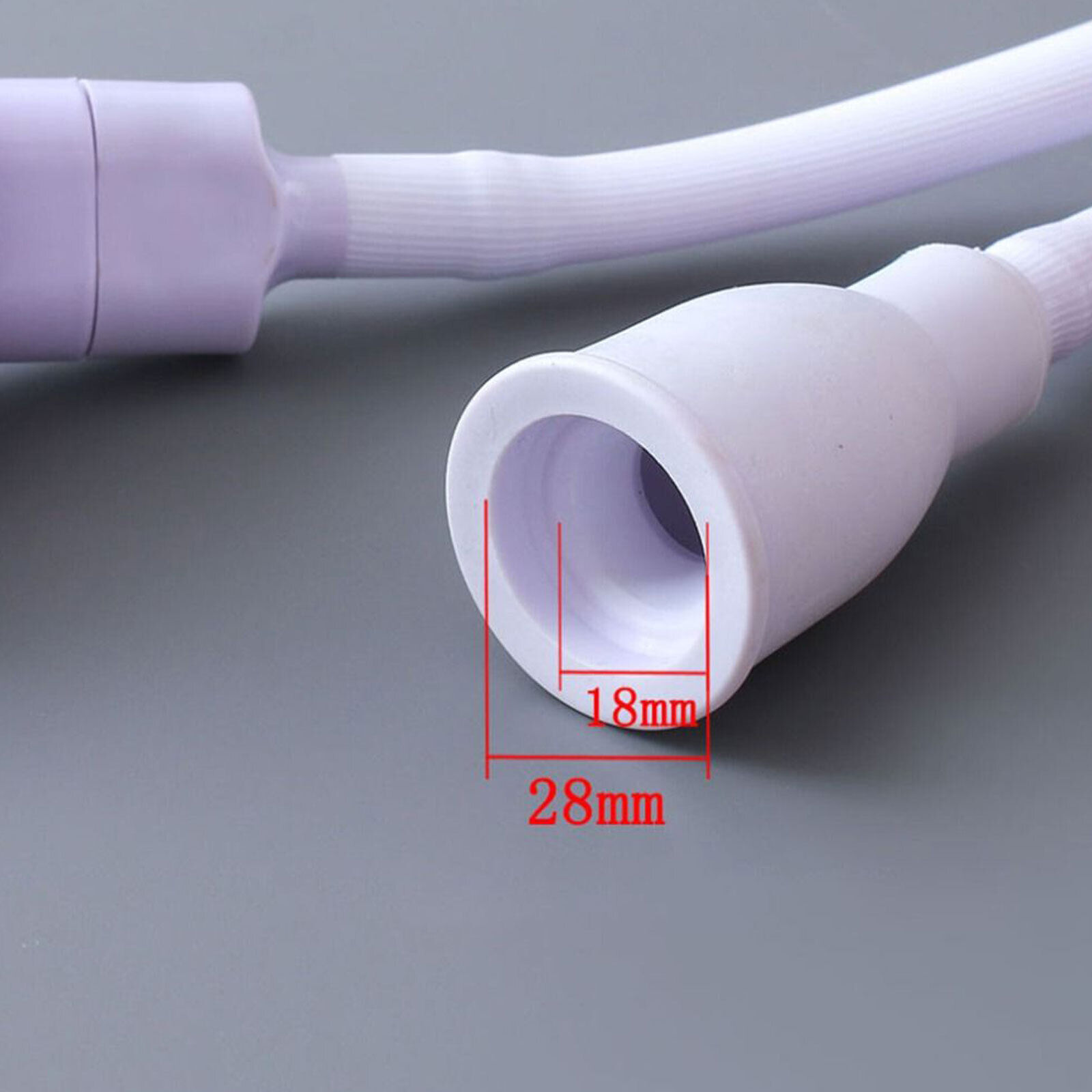 1/2/3m PushOn Spray Shower Head Bath Sink Tap Attachment Hose Soft