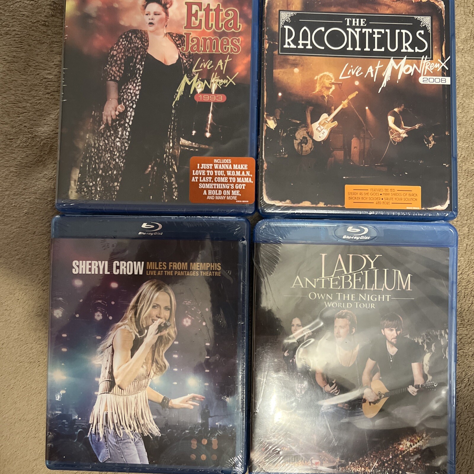 Lot Of 4 Concert/Music Blu-rays