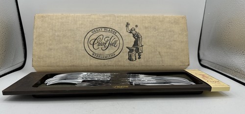 Vintage Carvel Hall Steak Knives Set of 8 Original Holder w/ Box - Picture 11 of 15