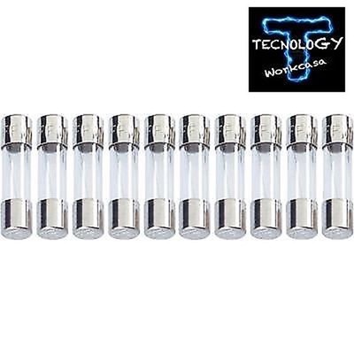 FUSIBILE VETRO 5 x 20 mm 02440082 10 FUSIBILI RITARDATI 1500mA 1,5A 250V