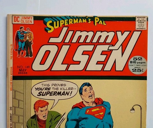 DC Comics Jimmy Olsen Supermans Pal #149-Bronze Age 1972 Jose Delbo VF 8.0 - Picture 2 of 12