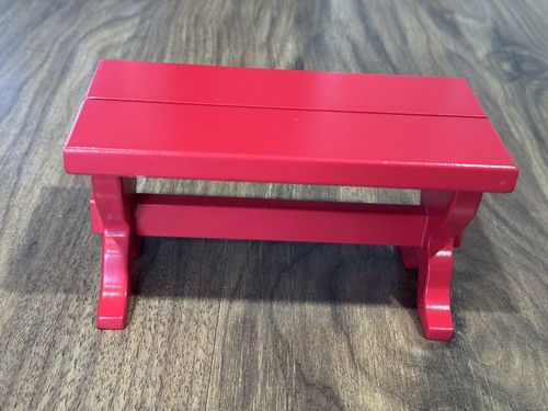American Girl Puppe Winter Ski Chalet rot nur Bank im Ruhestand