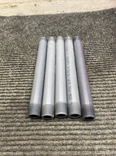 Mixed Brands Lot of 5, Nipple Thread/Thread PVC Pipe SCH 80 1/2" x 8"
