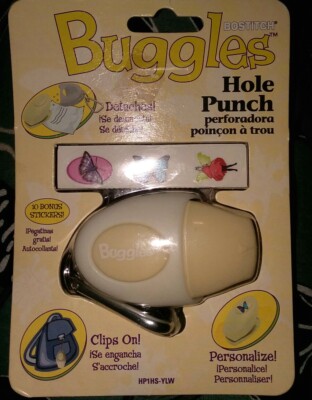 Stanley Fastening System Bostitch Buggles Hole Punch HP1HS-YLW w/ bonus stickers