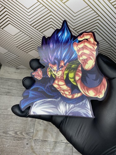 Calcomanía pegatina de movimiento lenticular para coche Dragonball Z Super Saiyan Gogeta God 3D - Imagen 2 de 6