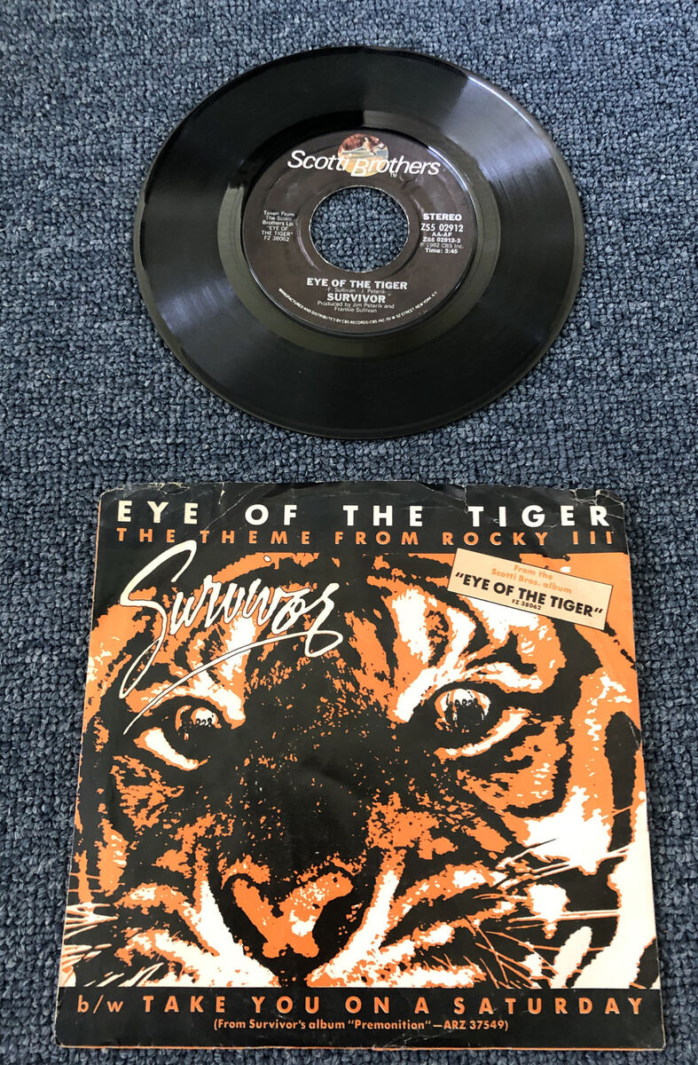 Vintage Survivor Eye of the Tiger LP Record Album Vinyl Start 