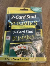 7-Card Stud For Dummies 2004 gioco di carte con guida 40 pagine sigillato nuovo