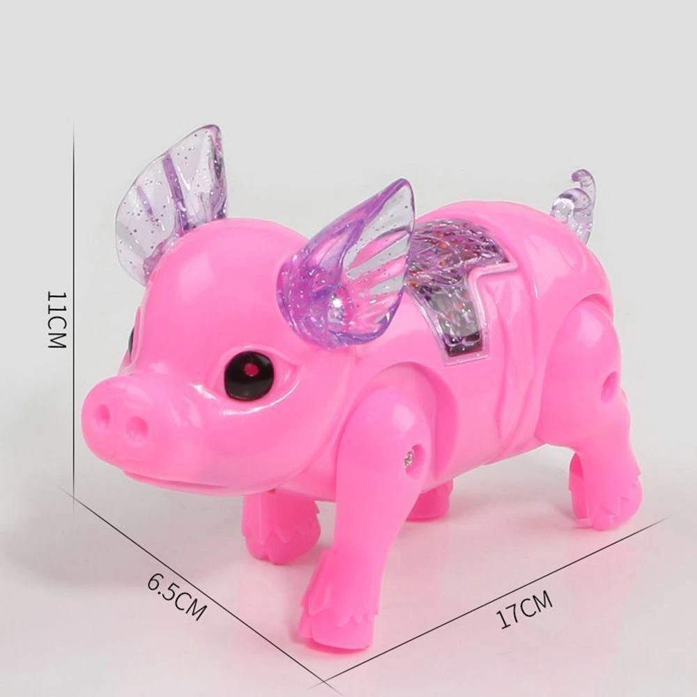 Juguetes luminosos para beb s Juguete para caminar Cerdo de correa