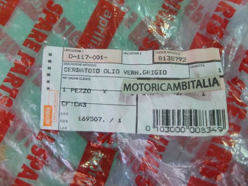 PER APRILIA 8138792 SL FALCO 1000 Serbatoio olio motore tank oil engine 2000 03 - Foto 9 di 9