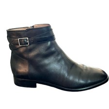 J.jill Melodie Soft Leather Double Wrap Ankle Boots In Black Women's 9