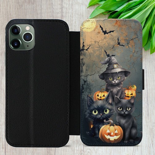 WITCH CAT MAGIC FLIP FOR IPHONE SAMSUNG GOOGLE CUTE GIFT WALLET PHONE CASE COVER - 第 13/36 張圖片