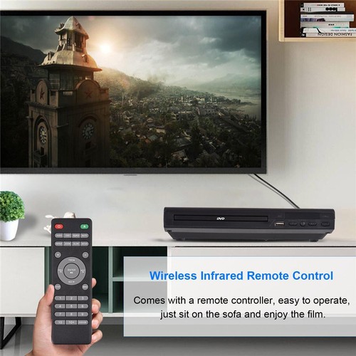 1080p DVD Player All Region Free DVD CD USB Player with AV+RCA Output US O1V2 - Picture 3 of 9