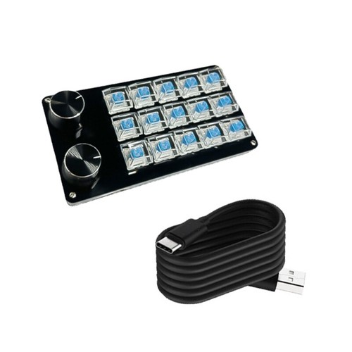 Hot Swappable Switches 9/10/12/15Key Programmable Keyboards Efficient Workflows - Afbeelding 3 van 12