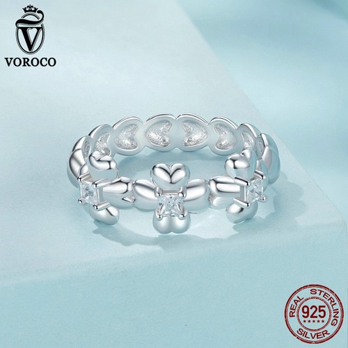 Anello Trifoglio Quattro Foglie Vroco Classic Real Argento Sterling 925 Donna Regalo Gioielli - Foto 7 di 15